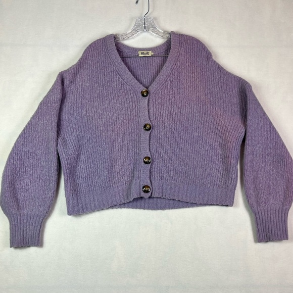 Baum Und Pferdgarten alpaca blend cardigan button closure balloon sleeves. - Picture 3 of 11